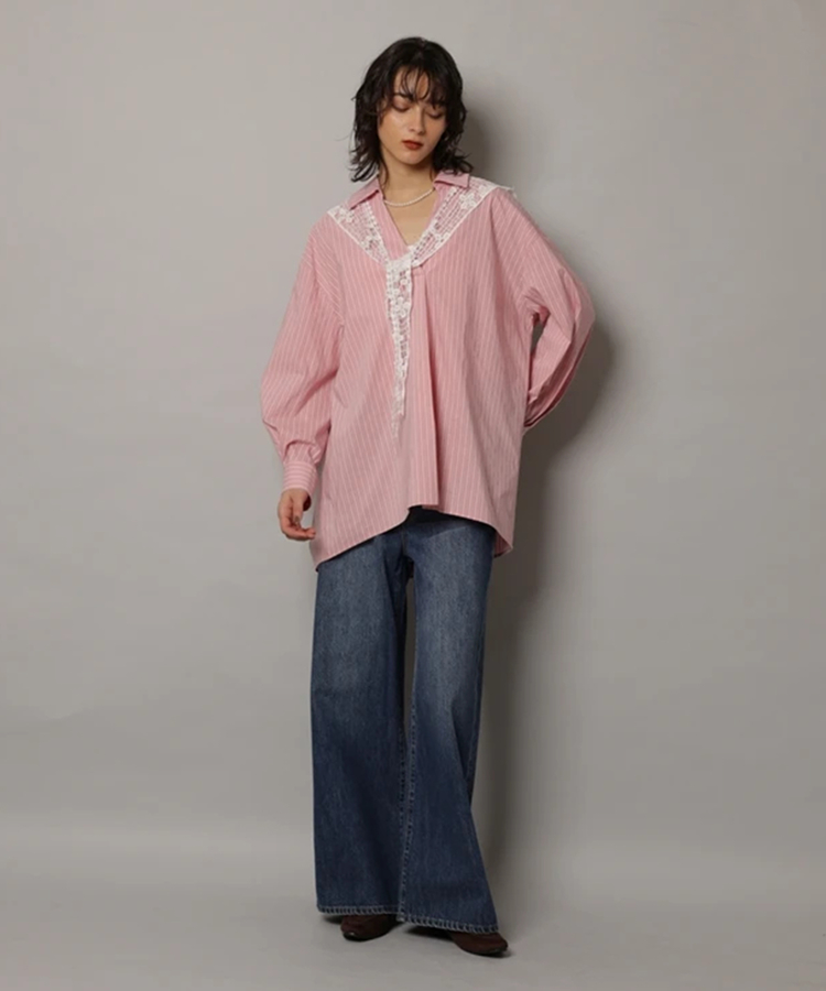 レーススカーフシャツ | シャツ・ブラウス | CADUNE（カデュネ