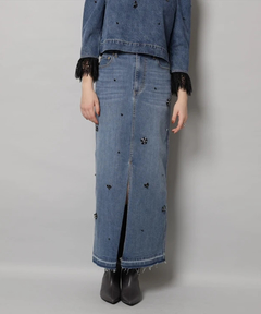 CADUNE(カデュネ) |ビジュー付きタイトスカート