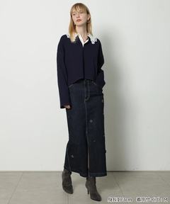 CADUNE(カデュネ) |ビジュー付きタイトスカート