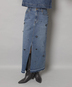 CADUNE(カデュネ) |ビジュー付きタイトスカート