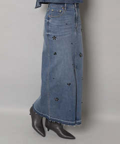 CADUNE(カデュネ) |ビジュー付きタイトスカート