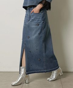 CADUNE(カデュネ) |ビジュー付きタイトスカート