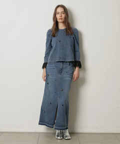 CADUNE(カデュネ) |ビジュー付きタイトスカート