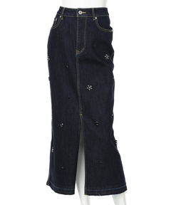 CADUNE(カデュネ) |ビジュー付きタイトスカート