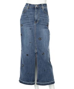 CADUNE(カデュネ) |ビジュー付きタイトスカート