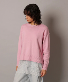 CADUNE(カデュネ) |レースキャミ付きスプリングカラー綿カシプルオーバー