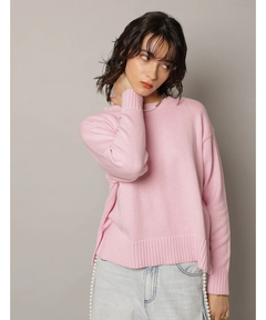 CADUNE(カデュネ) |レースキャミ付きスプリングカラー綿カシプルオーバー