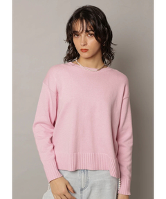 CADUNE(カデュネ) |レースキャミ付きスプリングカラー綿カシプルオーバー