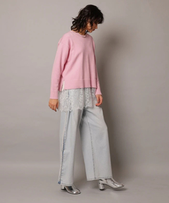 CADUNE(カデュネ) |レースキャミ付きスプリングカラー綿カシプルオーバー