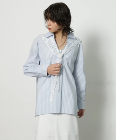 CADUNE(カデュネ) |[WEB LIMITED]レーススカーフシャツ