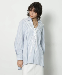 CADUNE(カデュネ) |[WEB LIMITED]レーススカーフシャツ