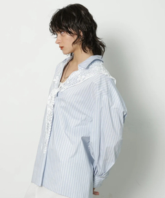 CADUNE(カデュネ) |[WEB LIMITED]レーススカーフシャツ