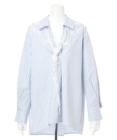 CADUNE(カデュネ) |[WEB LIMITED]レーススカーフシャツ