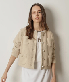 CADUNE(カデュネ) |柄編みジャケットカーデ