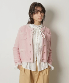 CADUNE(カデュネ) |柄編みジャケットカーデ