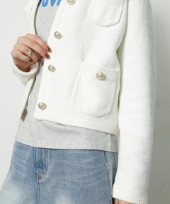 CADUNE(カデュネ) |柄編みジャケットカーデ