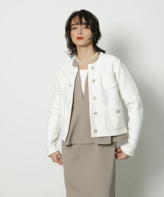 CADUNE(カデュネ) |柄編みジャケットカーデ