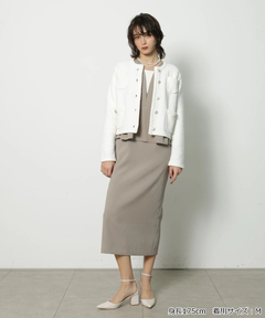 CADUNE(カデュネ) |柄編みジャケットカーデ