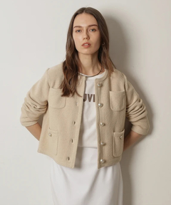 CADUNE(カデュネ) |柄編みジャケットカーデ