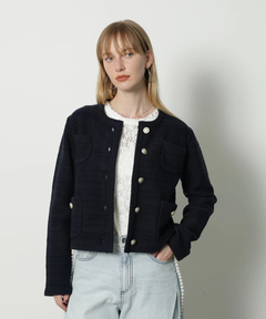 CADUNE(カデュネ) |柄編みジャケットカーデ