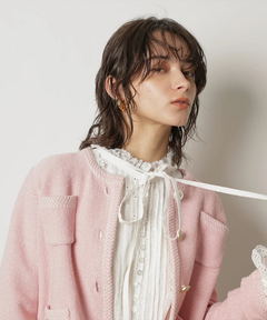 CADUNE(カデュネ) |柄編みジャケットカーデ