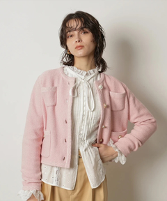 CADUNE(カデュネ) |柄編みジャケットカーデ