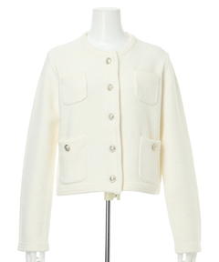 CADUNE(カデュネ) |柄編みジャケットカーデ