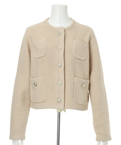 CADUNE(カデュネ) |柄編みジャケットカーデ