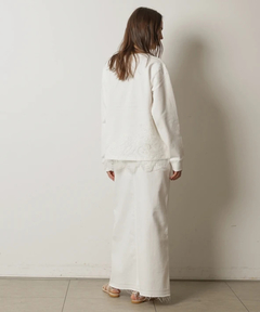 CADUNE(カデュネ) |パッチワークレーススウェット