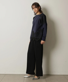 CADUNE(カデュネ) |パッチワークレーススウェット