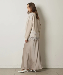 CADUNE(カデュネ) |パッチワークレーススウェット