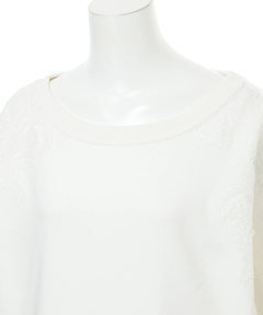 CADUNE(カデュネ) |パッチワークレーススウェット