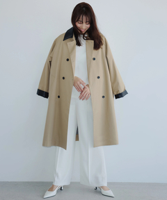 CADUNE(カデュネ) |レザーカラートレンチ