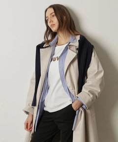 CADUNE(カデュネ) |レザーカラートレンチ