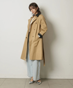 CADUNE(カデュネ) |レザーカラートレンチ