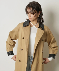 CADUNE(カデュネ) |レザーカラートレンチ