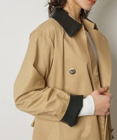 CADUNE(カデュネ) |レザーカラートレンチ