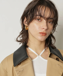 CADUNE(カデュネ) |レザーカラートレンチ