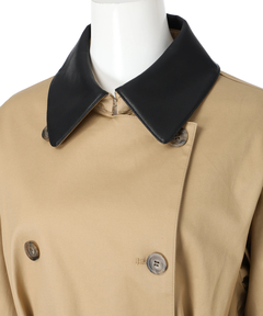 CADUNE(カデュネ) |レザーカラートレンチ