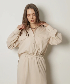 CADUNE(カデュネ) |ドロストシャツワンピース