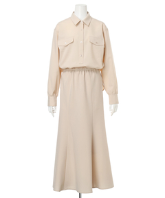 CADUNE(カデュネ) |ドロストシャツワンピース