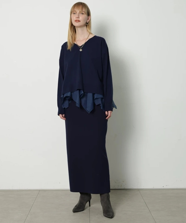 オリガミフリルキャミ付きニット | ニット | CADUNE（カデュネ