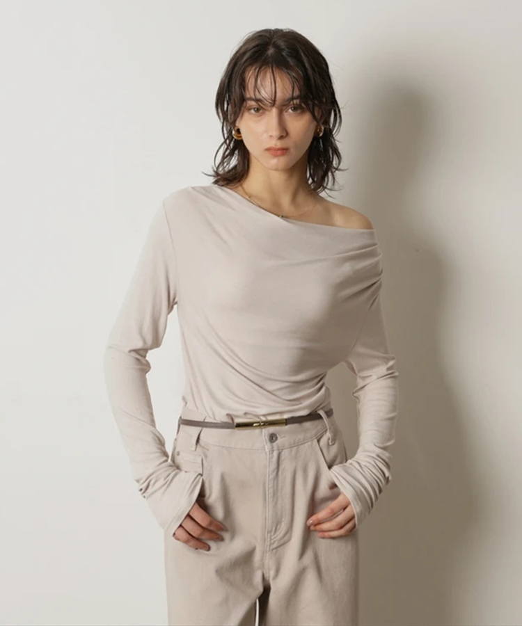 26年発売Arpege story ドレープカットソー ドレープカットソー | Tシャツ・カットソー | Arpege story
