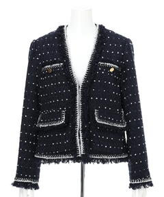 CADUNE(カデュネ) |トリミングツイードジャケット