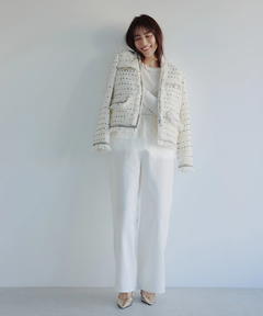 CADUNE(カデュネ) |トリミングツイードジャケット