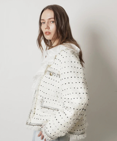 CADUNE(カデュネ) |トリミングツイードジャケット