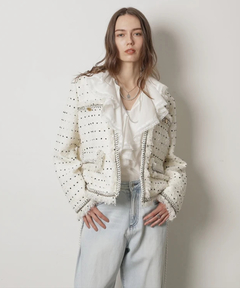 CADUNE(カデュネ) |トリミングツイードジャケット