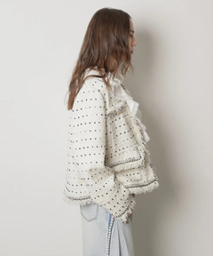 CADUNE(カデュネ) |トリミングツイードジャケット