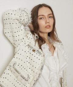 CADUNE(カデュネ) |トリミングツイードジャケット