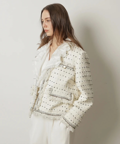 CADUNE(カデュネ) |トリミングツイードジャケット